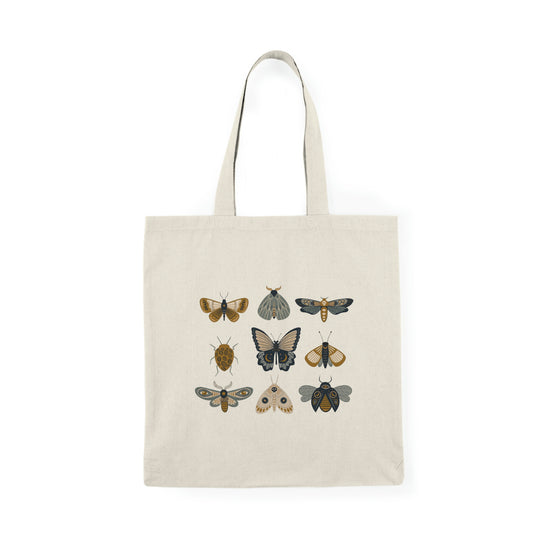 Moths and Butterflies Natural Tote Bag