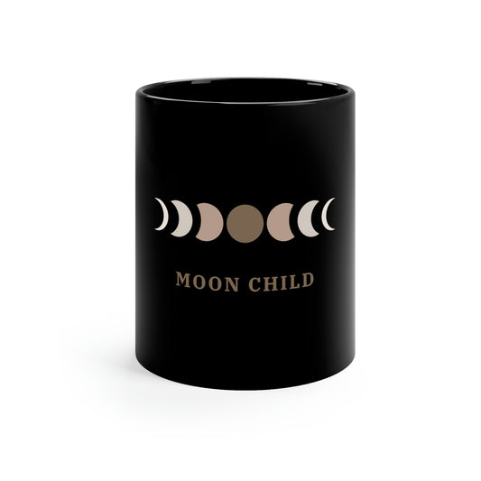 Moon Child 11oz Black Mug