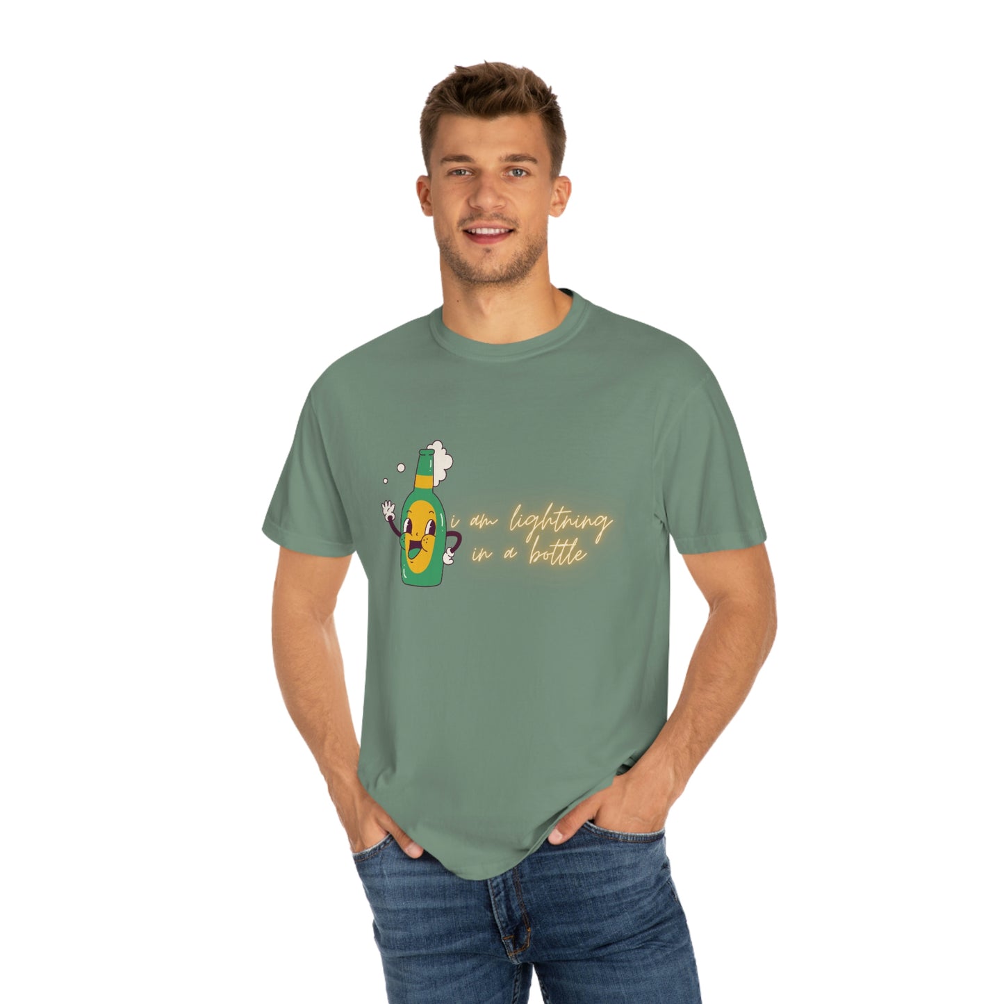 Electric love Unisex Garment-Dyed T-shirt