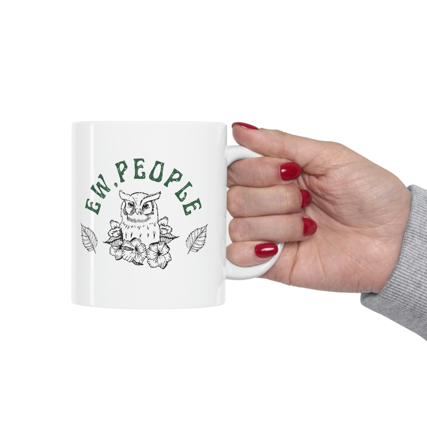 Ew People Owl Ceramic Mug 11oz