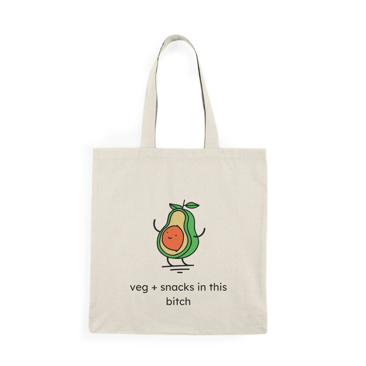 Grocery Avocado Natural Tote Bag